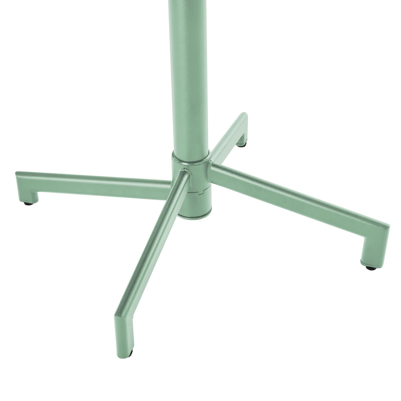 Table de restaurant carrée inclinable en métal 4 personnes 70x70 cm