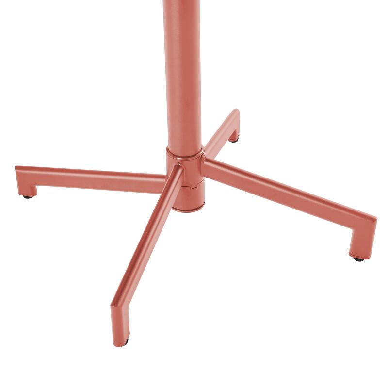 Table de restaurant bistrot ronde inclinable en métal 4 personnes Ø70x72 cm (3/5)