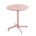 Table de restaurant bistrot ronde inclinable en métal 4 personnes Ø70x72 cm