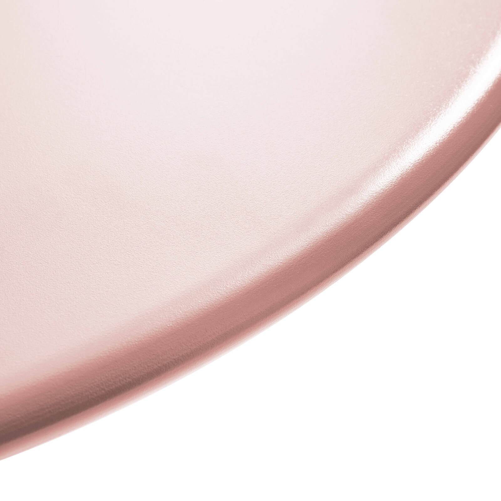 Table de restaurant bistrot ronde inclinable en métal 4 personnes Ø70x72 cm