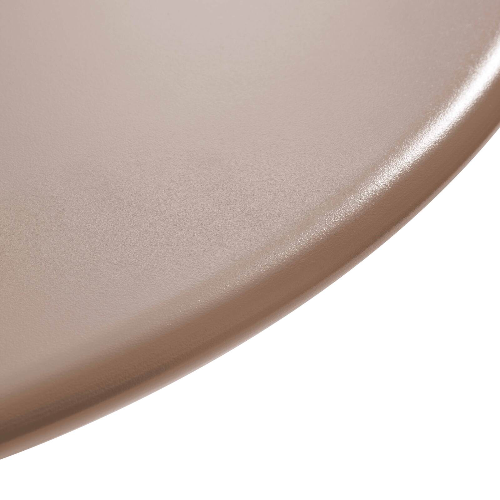 Table de restaurant bistrot ronde inclinable en métal 4 personnes Ø70x72 cm