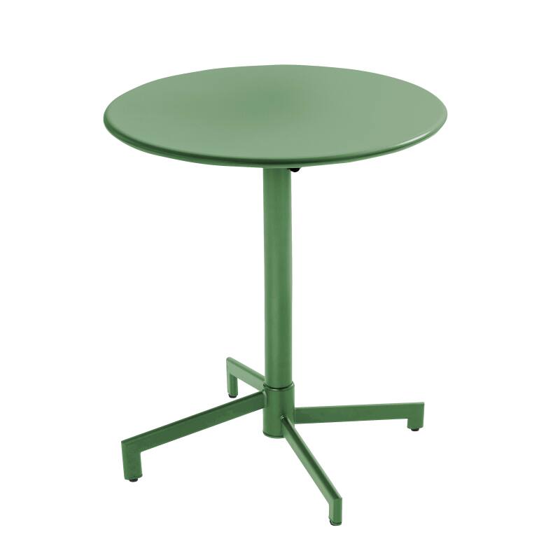 Table de restaurant bistrot ronde inclinable en métal 4 personnes Ø70x72 cm