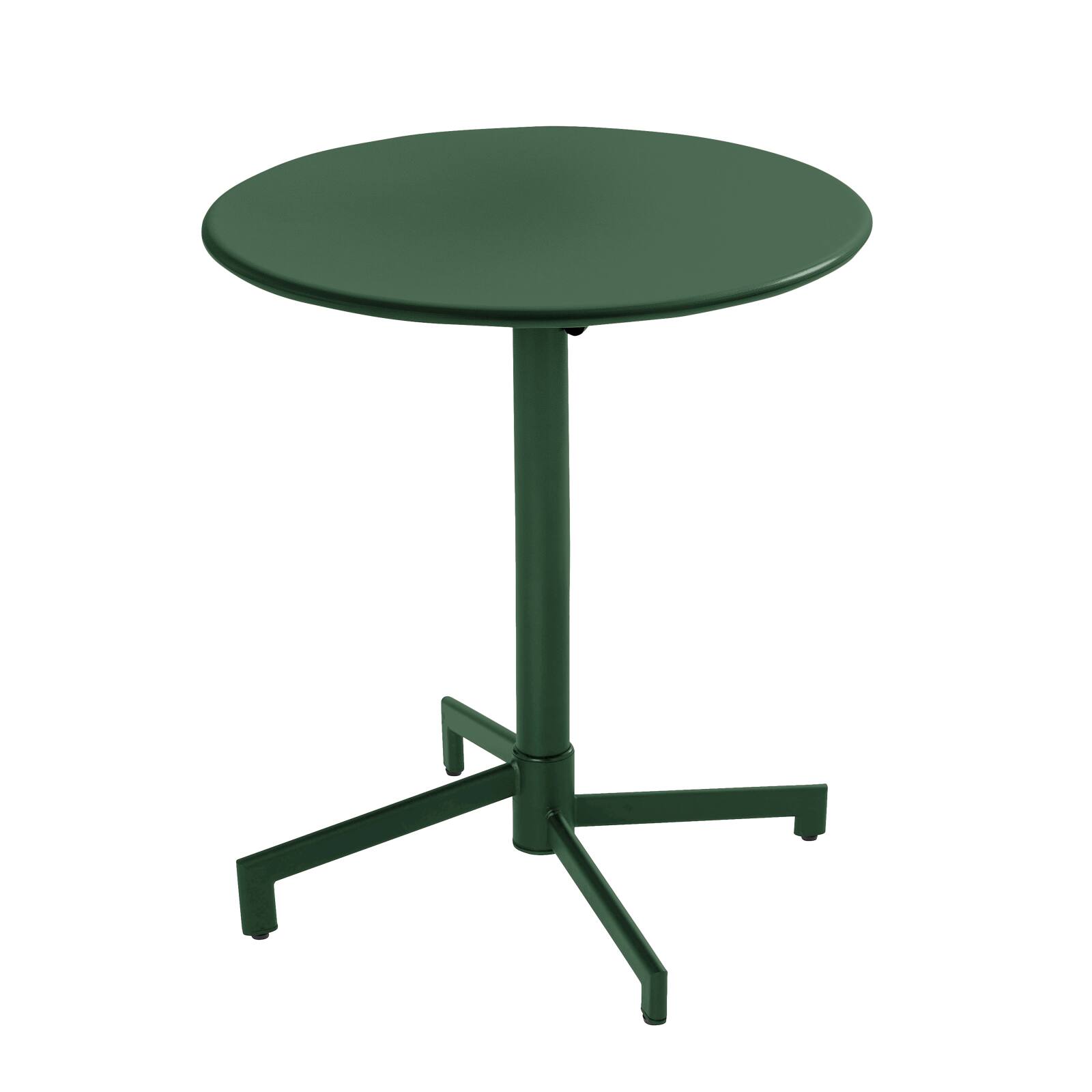 Table de restaurant bistrot ronde inclinable en métal 4 personnes Ø70x72 cm
