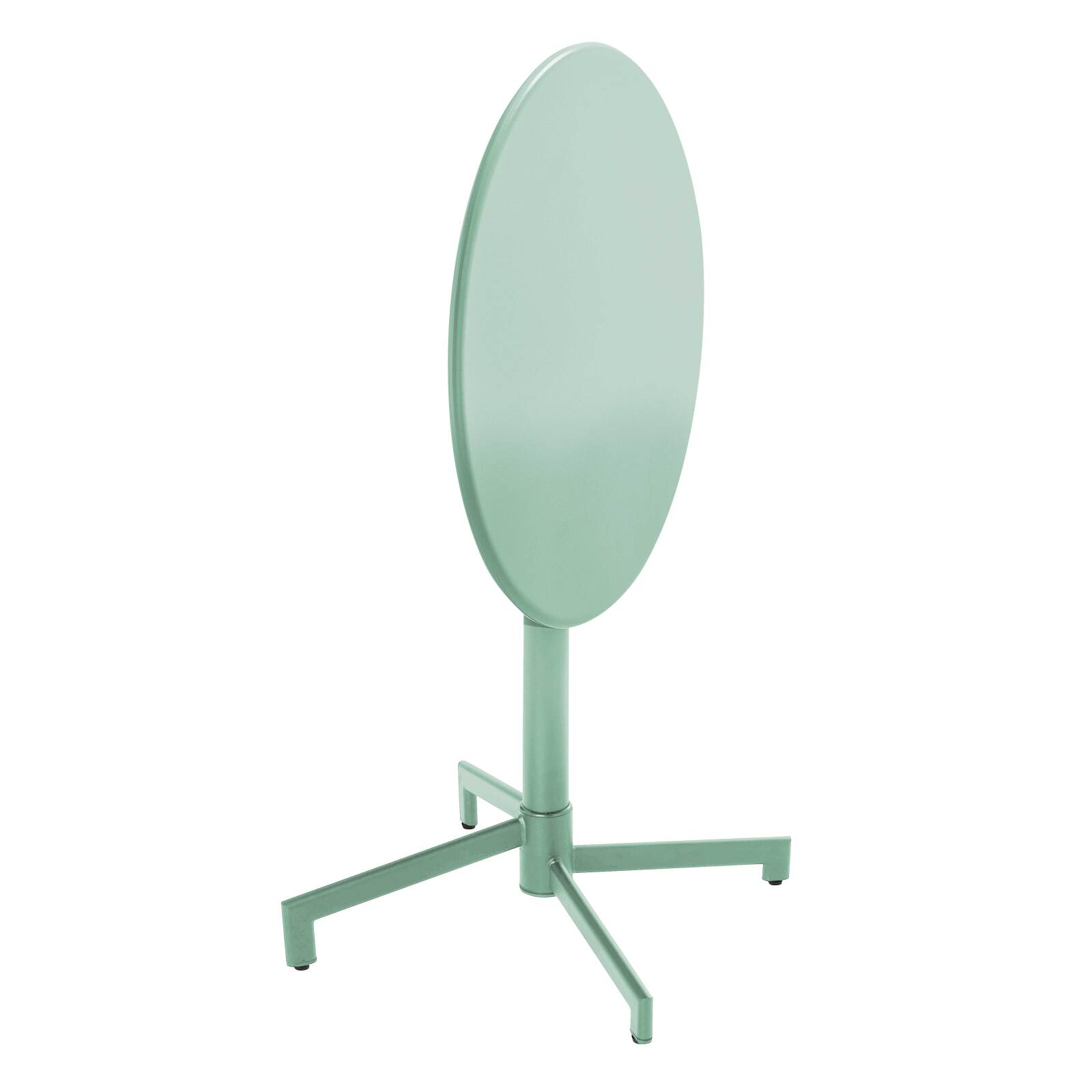 Table de restaurant bistrot ronde inclinable en métal 4 personnes Ø70x72 cm