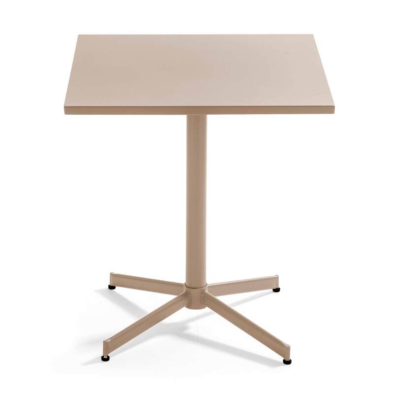 Table de restaurant carrée inclinalble en métal 4 personnes 70x70 cm (4/8)