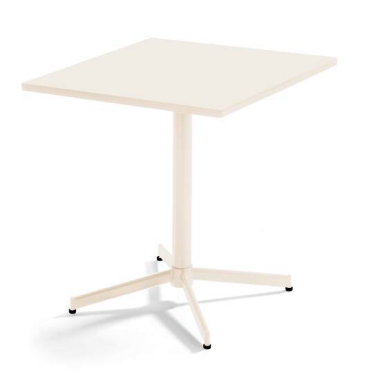 Table de restaurant carrée inclinalble en métal 2-4 personnes 70x70 cm | Mobeventpro