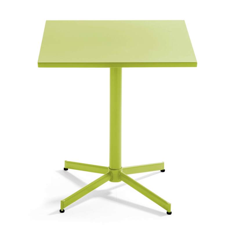 Table de restaurant carrée inclinalble en métal 4 personnes 70x70 cm (3/8)