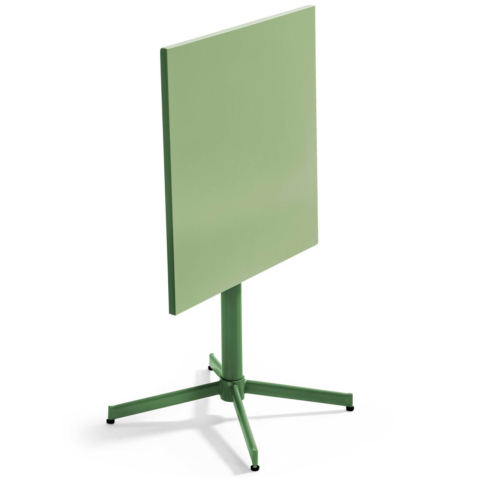 Table de restaurant carrée inclinalble en métal 4 personnes 70x70 cm