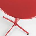 Table de restaurant bistrot ronde inclinable en métal 4 personnes Ø70x72 cm 