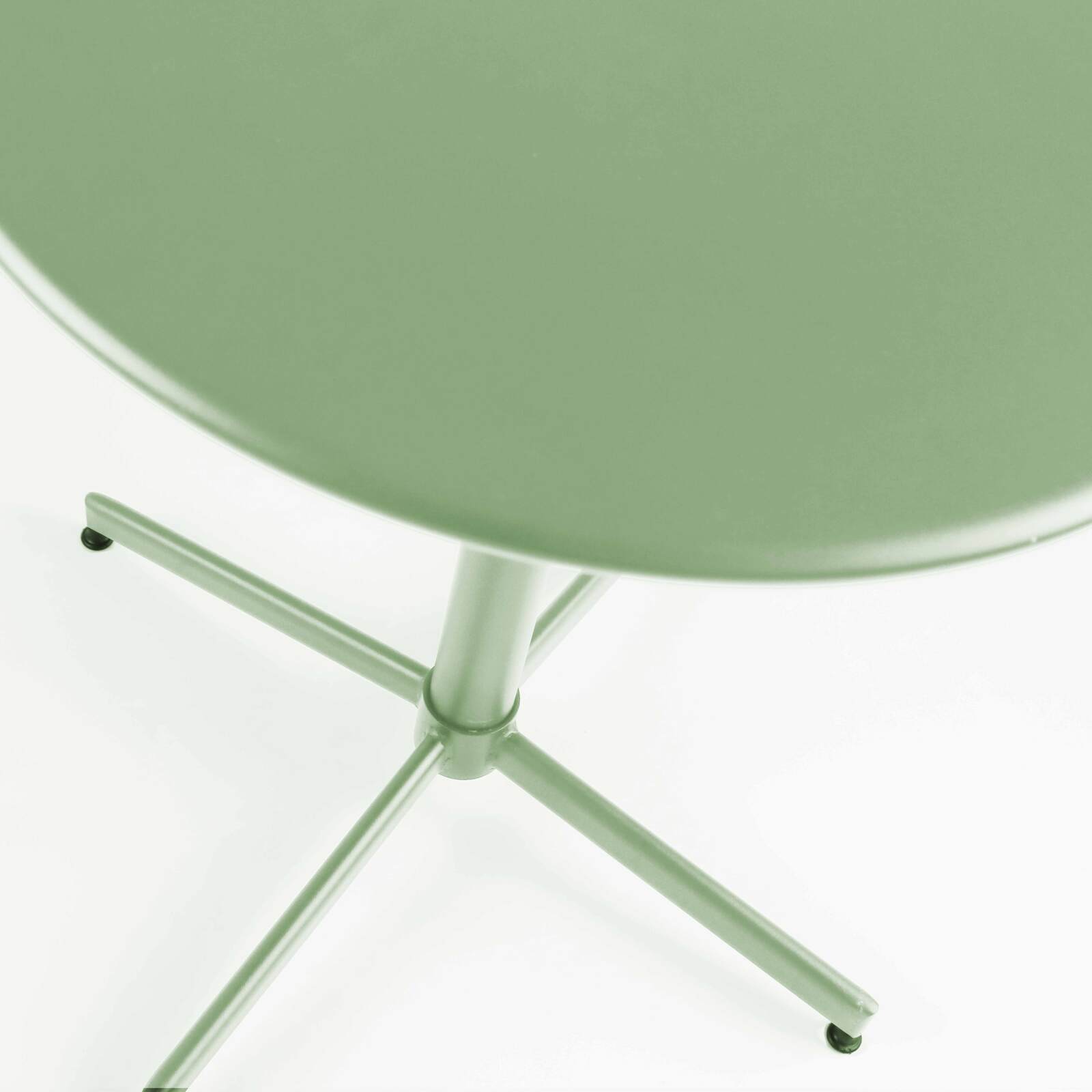 Table de restaurant bistrot ronde inclinable en métal 4 personnes Ø70x72 cm 