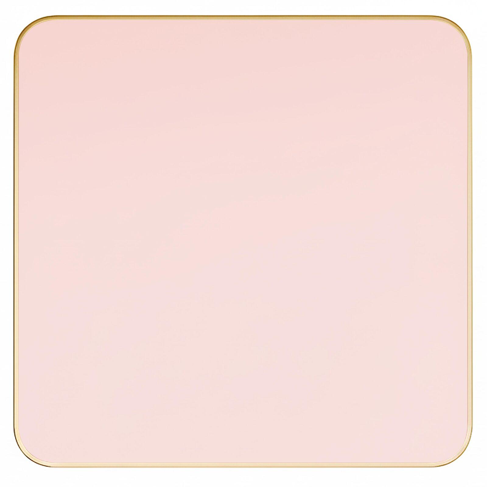 Plateau de table en stratifié 70x70 cm avec bords en aluminium