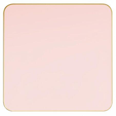 Plateau de table en stratifié 70x70 cm avec bords en aluminium