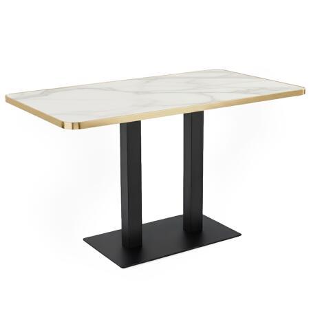 Plateau de table en stratifié 120x60 cm avec bords en aluminium (2/6)