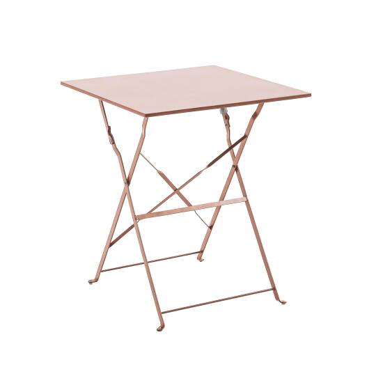 Table de restaurant bistrot carrée pliante en métal 2 personnes 60x60 cm | Mobeventpro