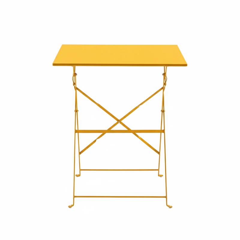 Table de restaurant bistrot carrée pliante en métal 2 personnes 60x60 cm (2/5)
