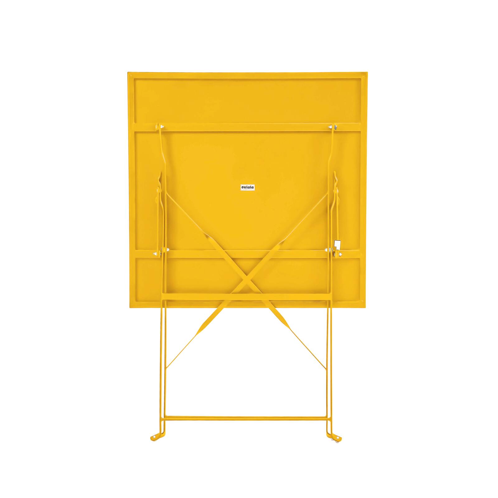 Table de restaurant bistrot carrée pliante en métal 2 personnes 60x60 cm