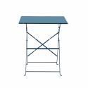 Table de restaurant bistrot carrée pliante en métal 2 personnes 60x60 cm