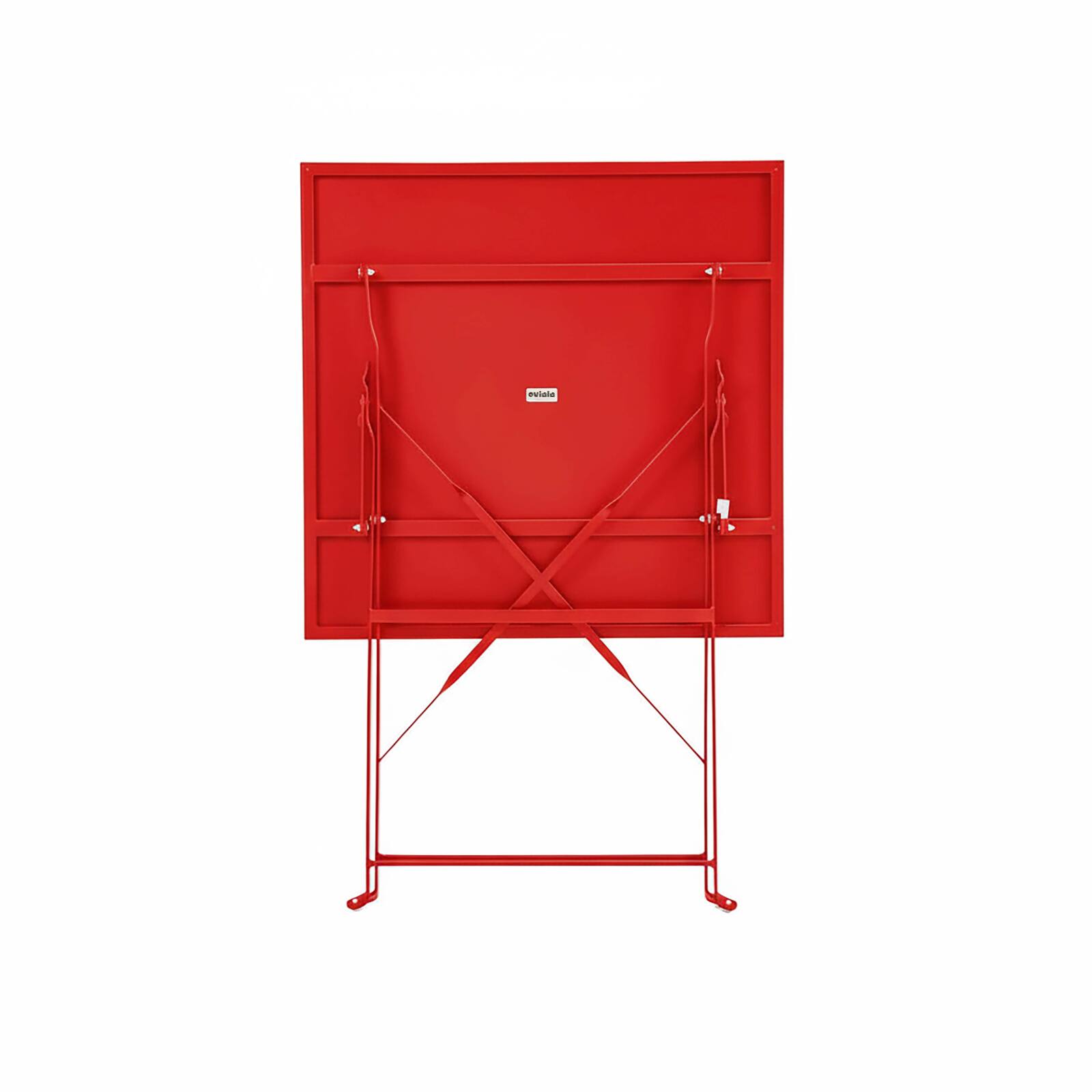 Table de restaurant bistrot carrée pliante en métal 2 personnes 60x60 cm