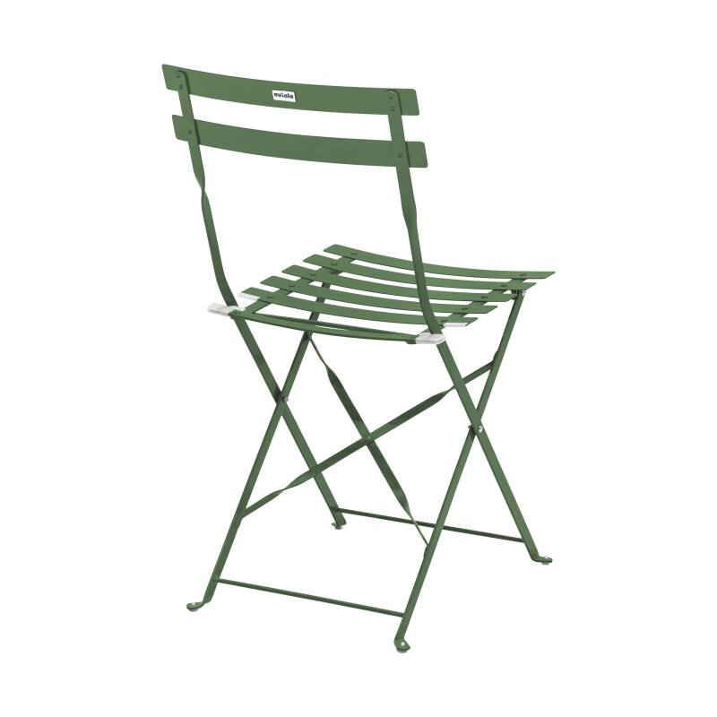 Chaises bistrot en métal pliantes - Lot de 2 (2/5)