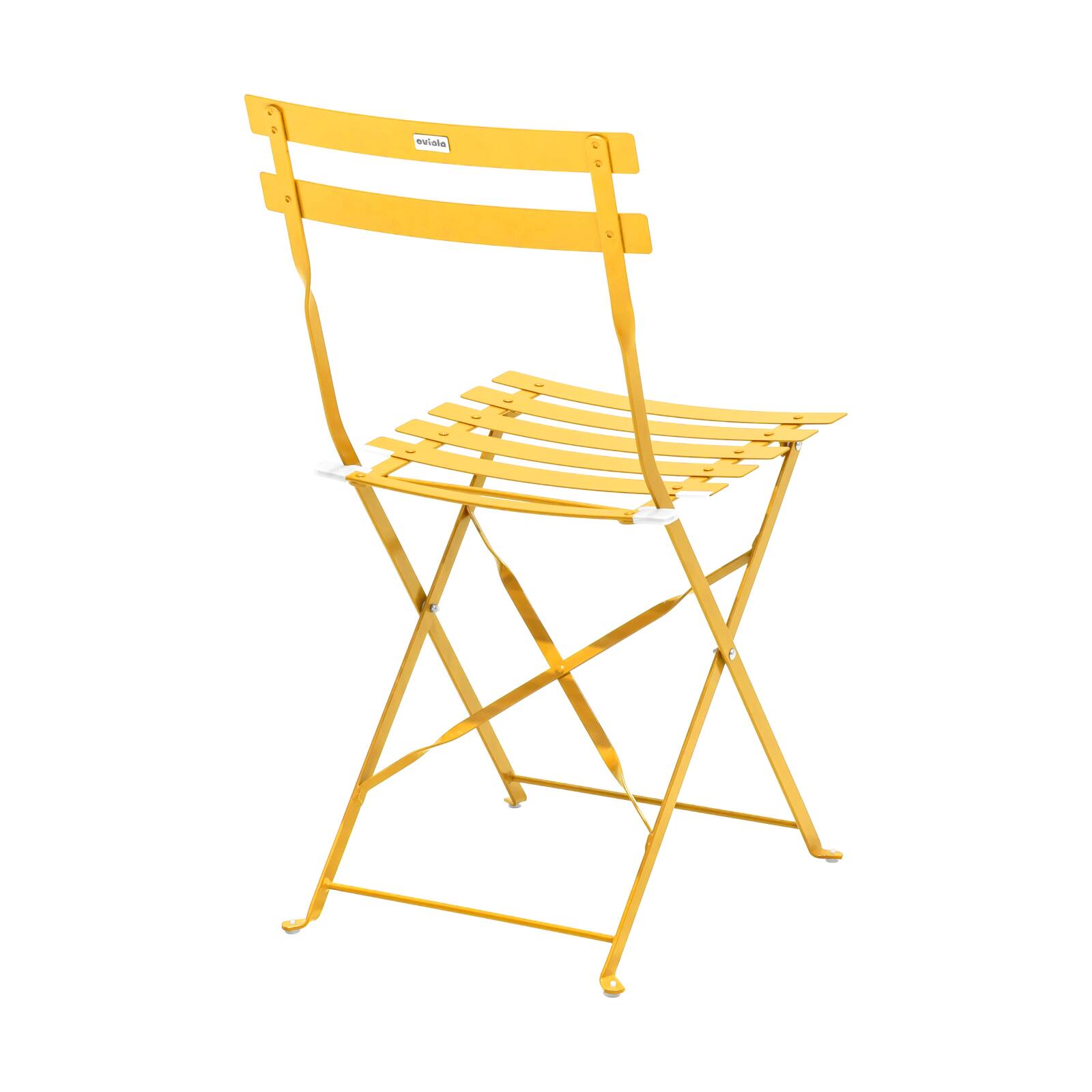 Chaises bistrot en métal pliantes - Lot de 2