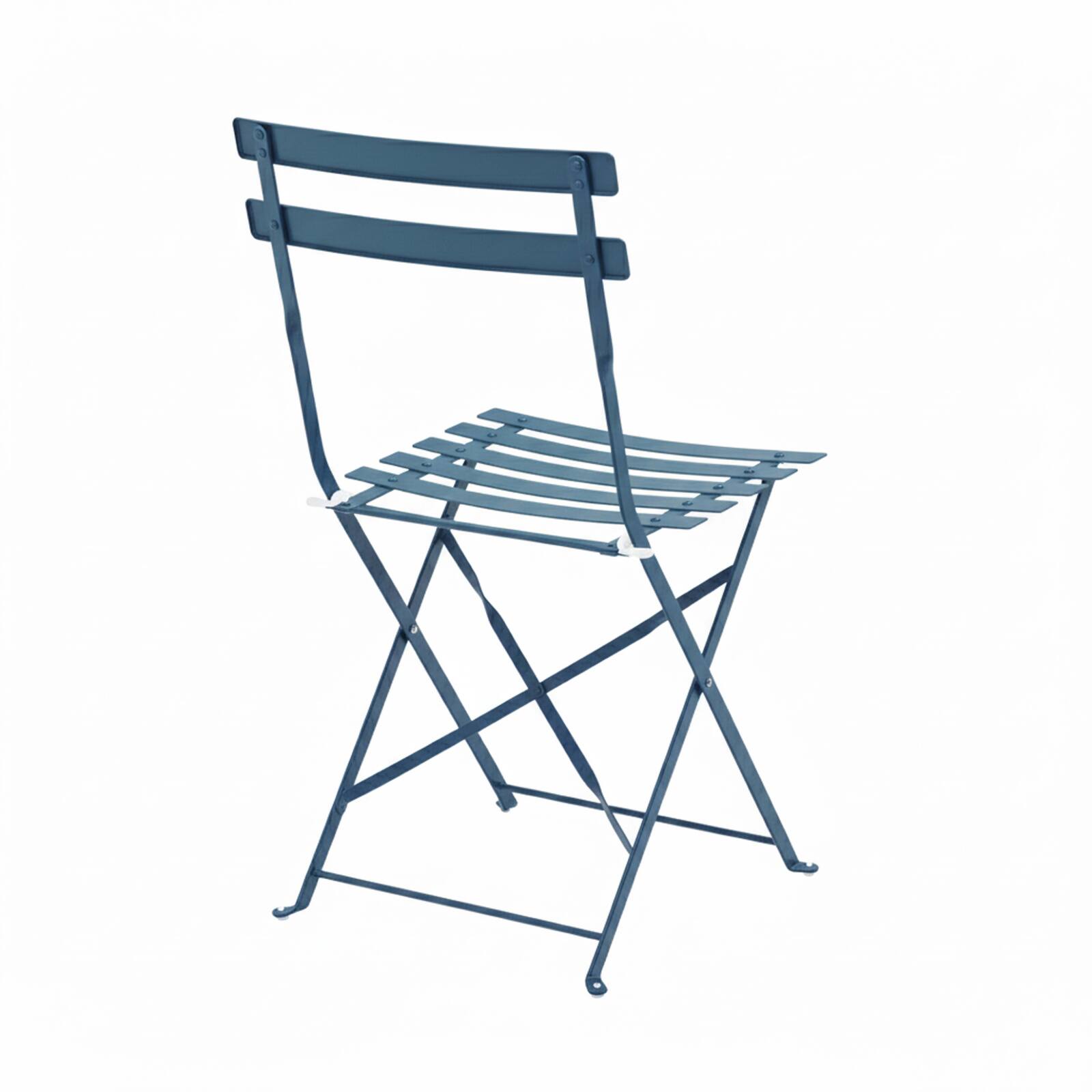 Chaises bistrot en métal pliantes - Lot de 2