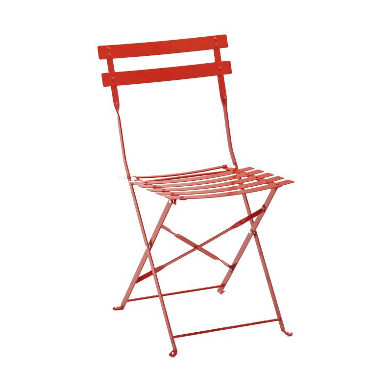 Chaises bistrot en métal pliantes - Lot de 2