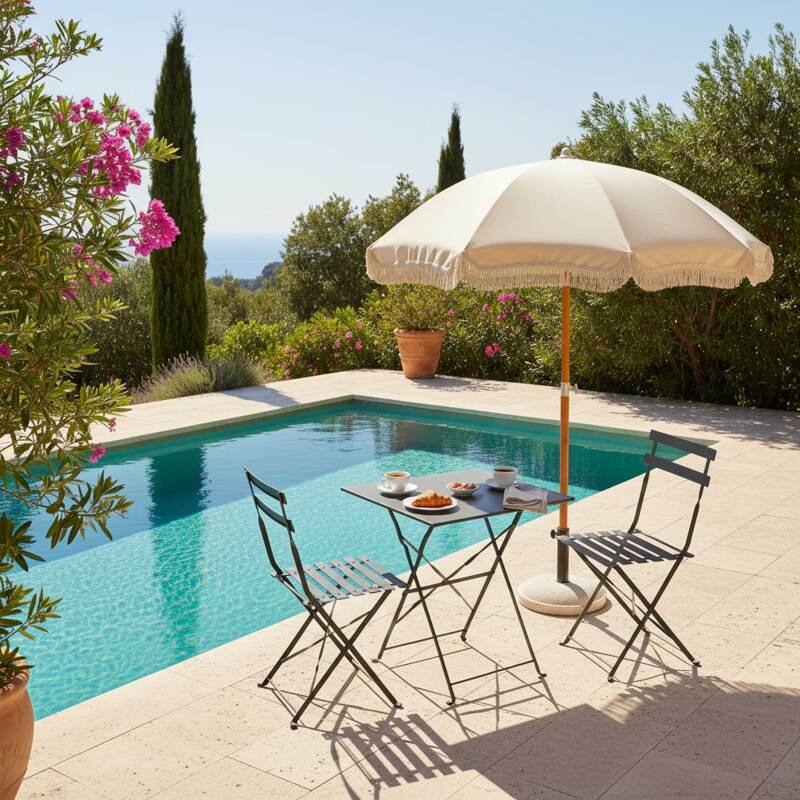 Chaises bistrot en métal pliantes - Lot de 2