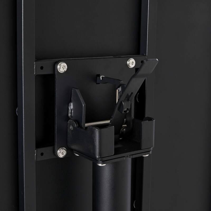 Table de terrasse bistrot carrée inclinable en métal 70x70 cm et 2 chaises (6/9)