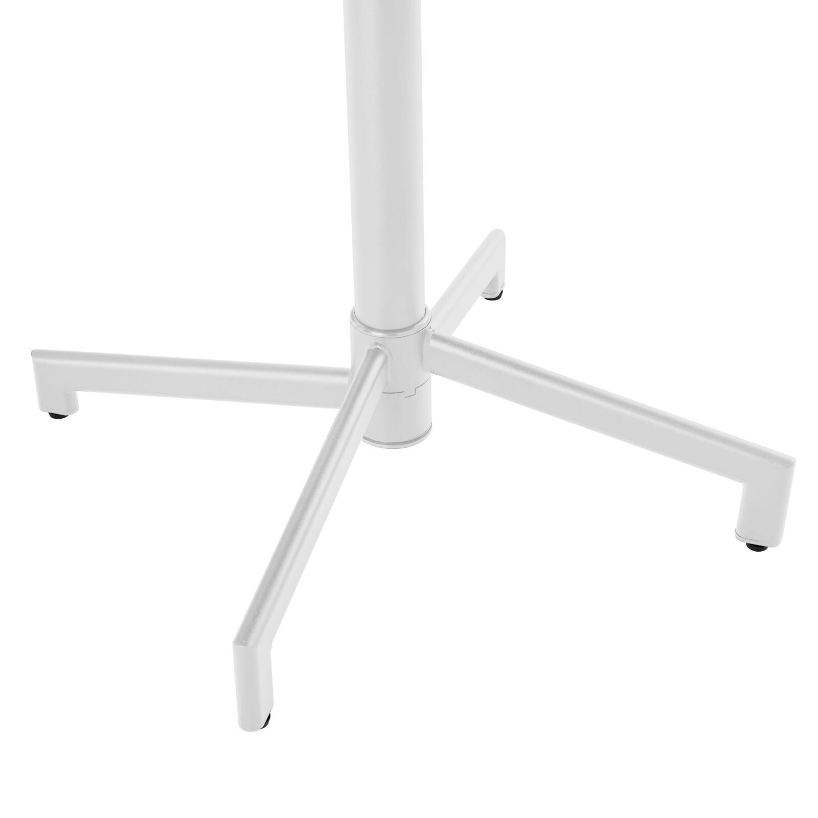 Table de terrasse bistrot carrée inclinable en métal 70x70 cm et 2 chaises