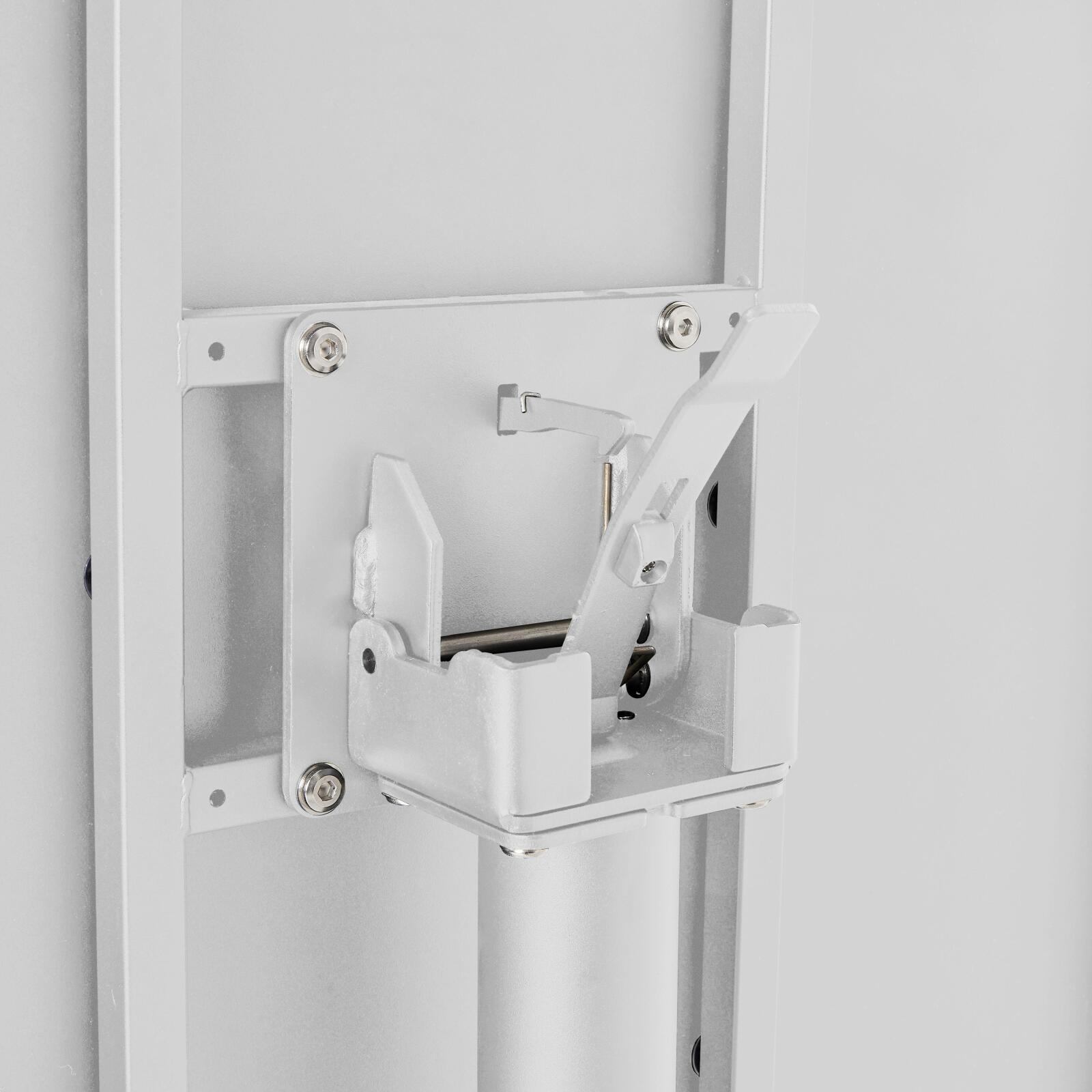 Table de terrasse bistrot carrée inclinable en métal 70x70 cm et 2 chaises