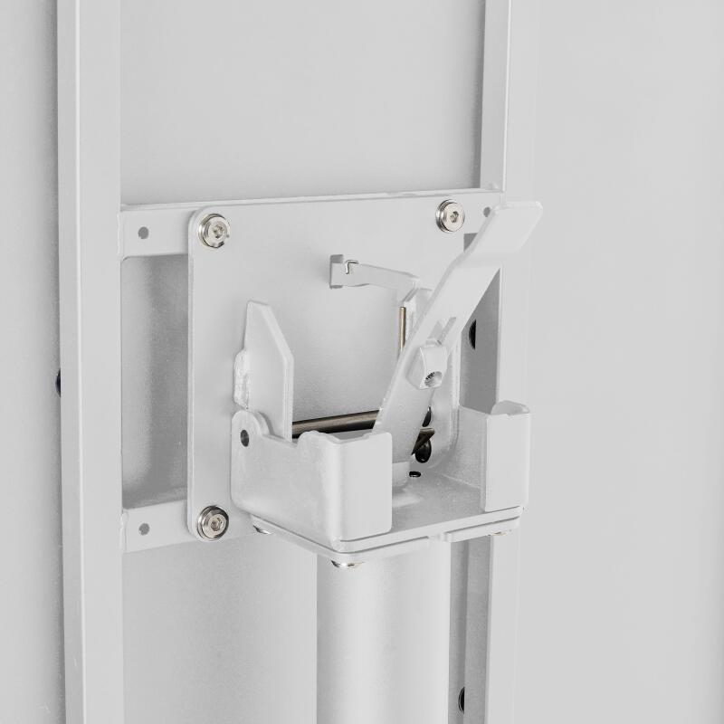 Table de terrasse bistrot carrée inclinable en métal 70x70 cm et 2 chaises (6/9)