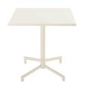Table de terrasse bistrot carrée inclinable en métal 70x70 cm et 2 chaises