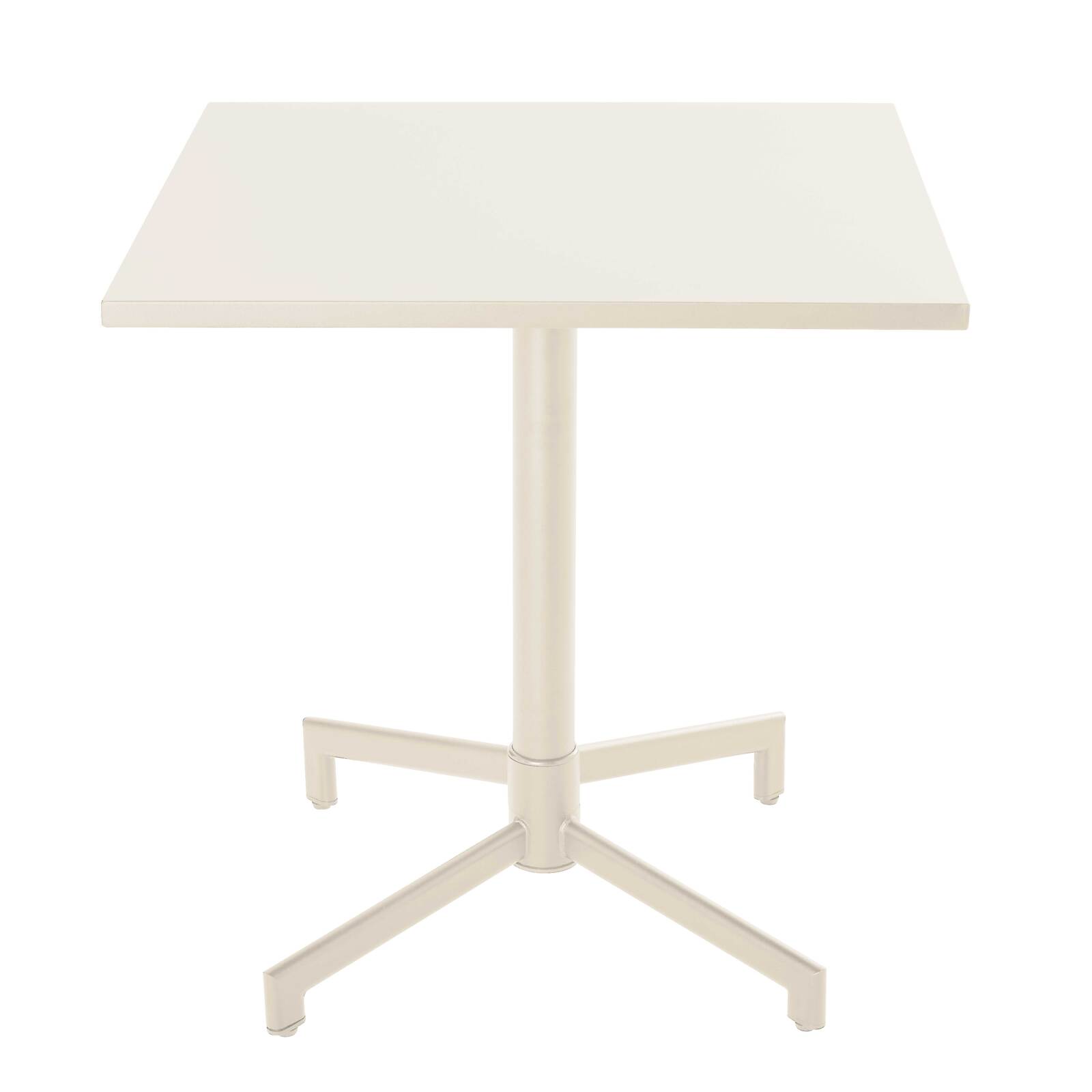 Table de terrasse bistrot carrée inclinable en métal 70x70 cm et 2 chaises