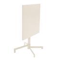 Table de terrasse bistrot carrée inclinable en métal 70x70 cm et 2 chaises