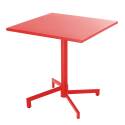 Table de terrasse bistrot carrée inclinable en métal 70x70 cm et 2 chaises