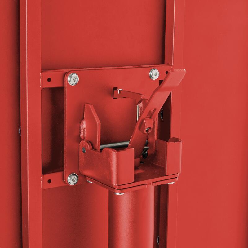 Table de terrasse de restaurant bistrot carrée inclinable en métal avec pied encastrable 70x70 cm et 2 chaises avec accoudoirs