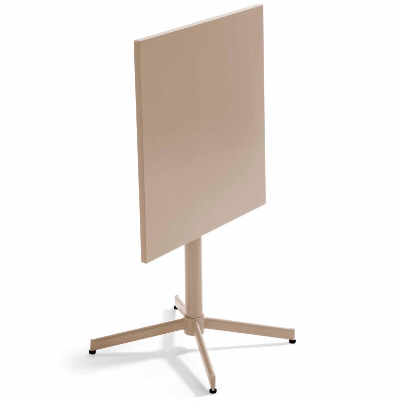 Table de restaurant carrée inclinalble en métal 4 personnes 70x70 cm (3/8)