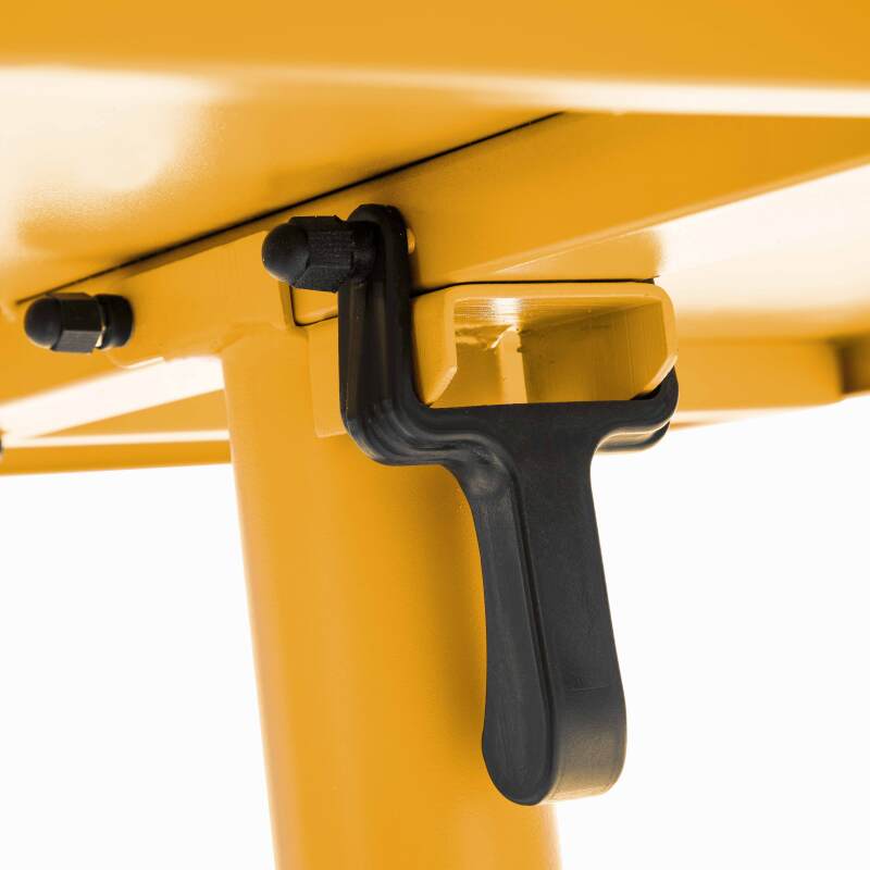 Table de terrasse de restaurant bistrot carrée inclinable en métal 70x70 cm et 2 chaises  (4/8)