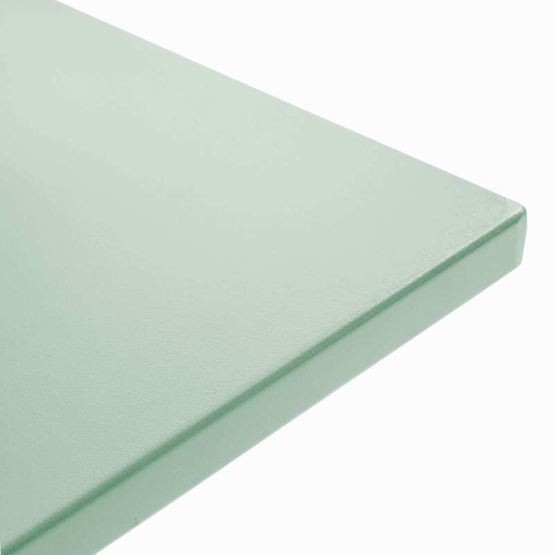 Table de terrasse de restaurant bistrot carrée inclinable en métal 70x70 cm et 2 chaises  (3/8)