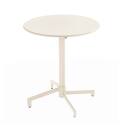 Table de terrasse bistrot ronde inclinable en métal Ø70 cm et 2 chaises