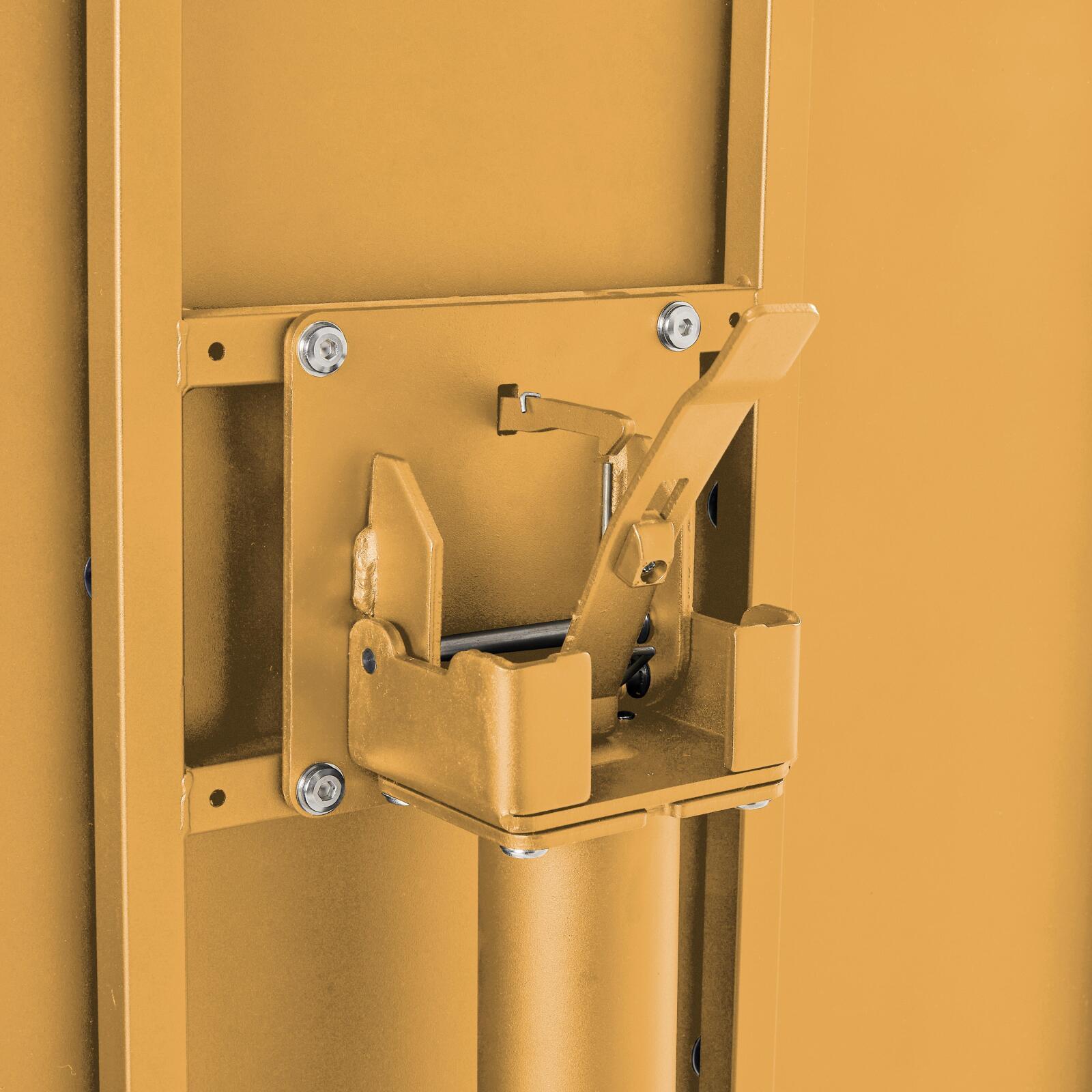 Table de terrasse bistrot ronde inclinable en métal Ø70 cm et 2 chaises