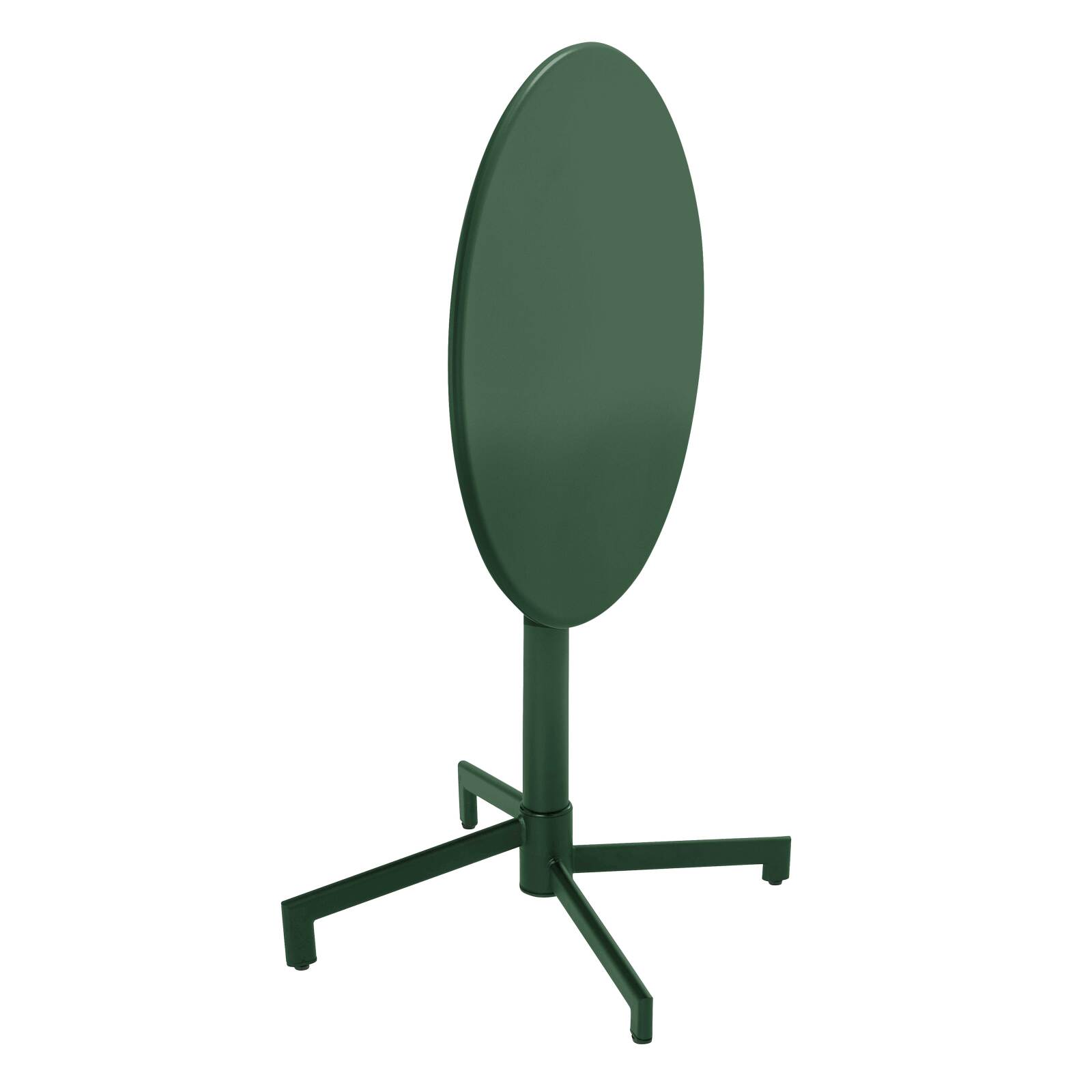 Table de terrasse bistrot ronde inclinable en métal Ø70 cm et 2 chaises