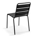 Table de terrasse bistrot ronde inclinable en métal Ø70 cm et 2 chaises
