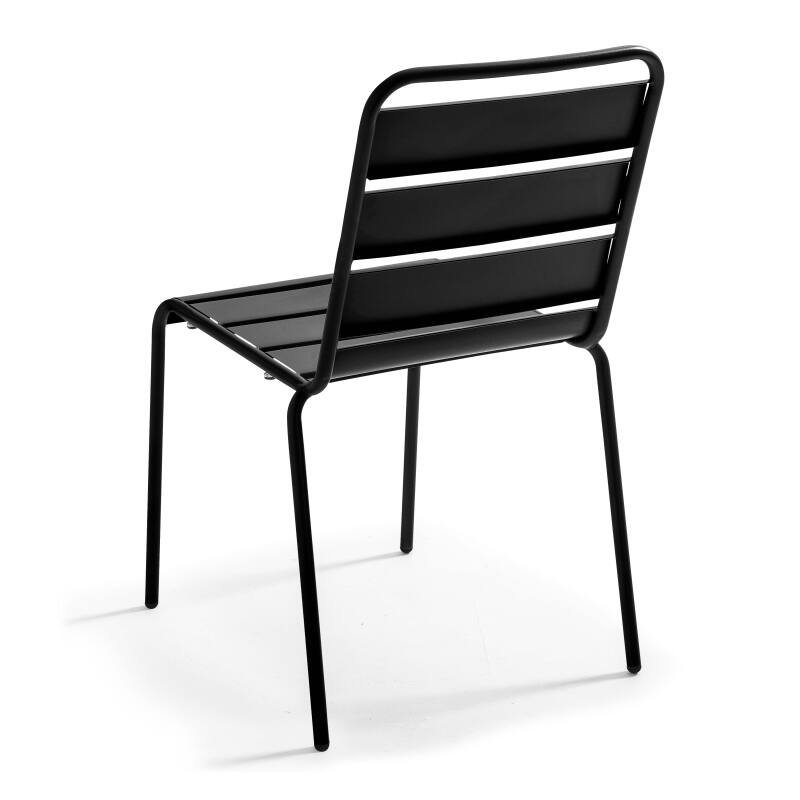 Table de terrasse bistrot ronde inclinable en métal Ø70 cm et 2 chaises (7/8)
