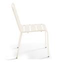Table de terrasse bistrot ronde inclinable en métal Ø70 cm et 2 chaises