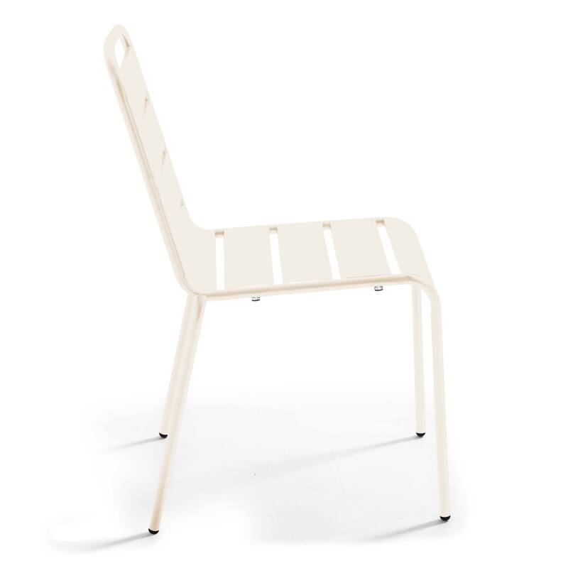 Table de terrasse bistrot ronde inclinable en métal Ø70 cm et 2 chaises (6/8)