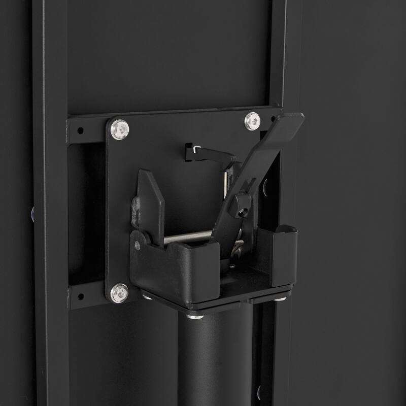 Table de terrasse bistrot ronde inclinable en métal avec pied encastrable 70x70 cm et 2 chaises avec accoudoirs (5/8)