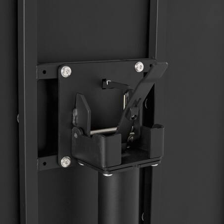 Table de terrasse bistrot ronde inclinable en métal avec pied encastrable 70x70 cm et 2 chaises avec accoudoirs (5/8)