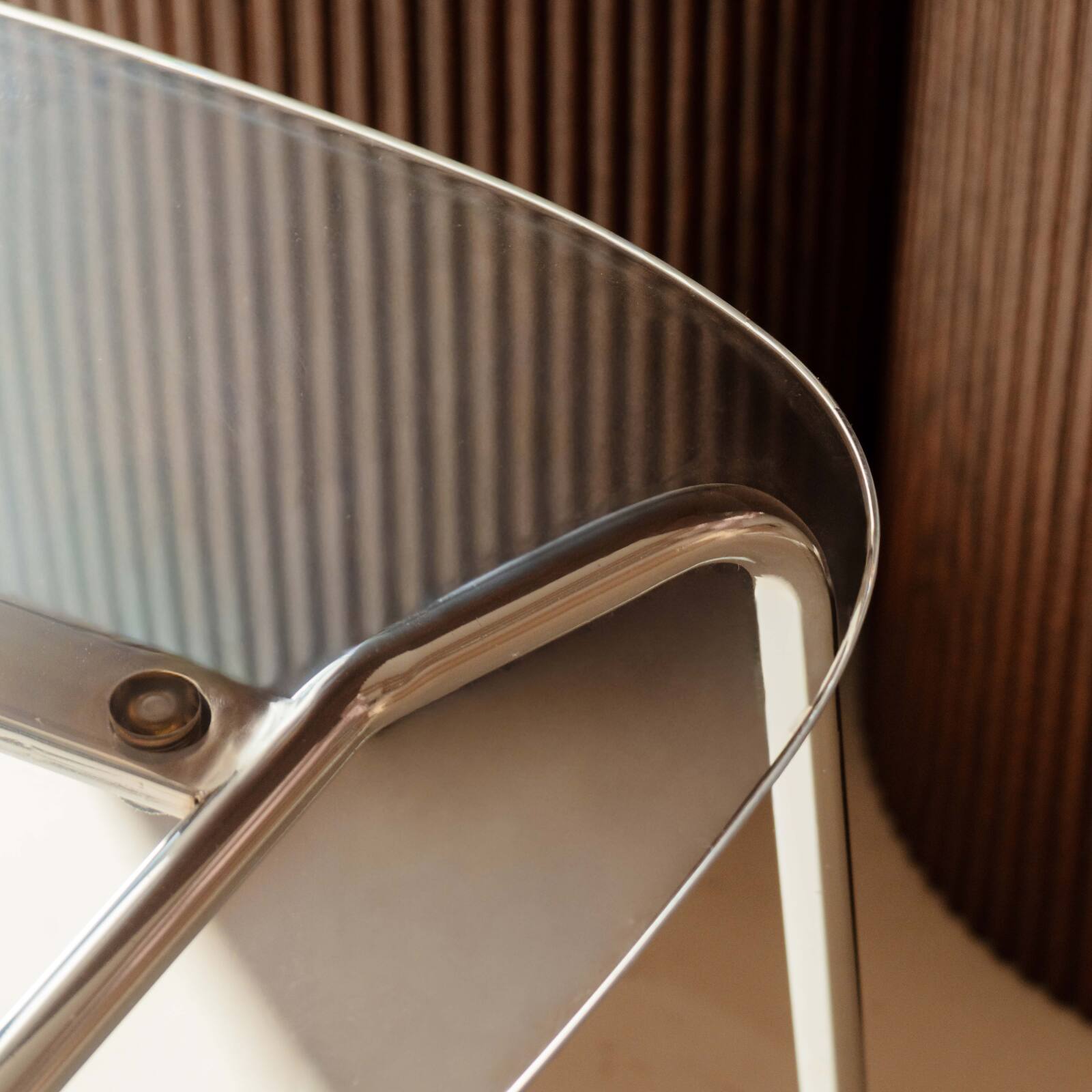 Chaises de restaurant en plastique et métal transparentes - Lot de 2