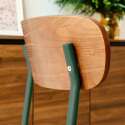 Chaises de restaurant en bois et métal - Lot de 2